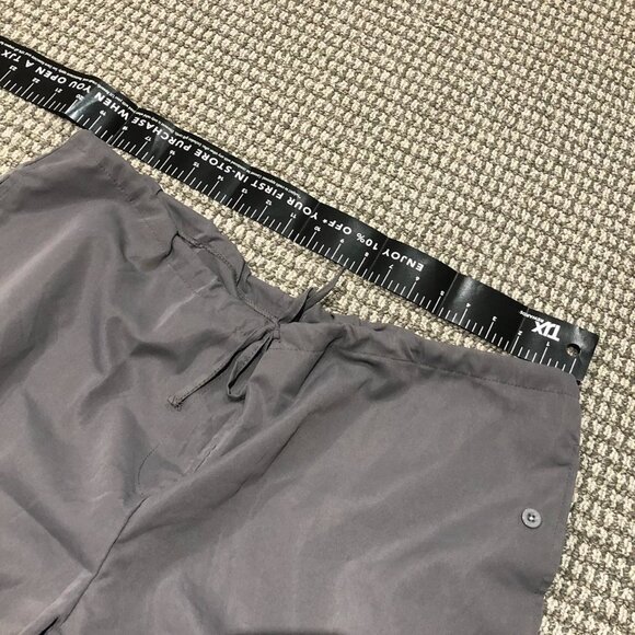 Extremely baggy grey parachute pants with adjustable waist - Picture 6 of 6